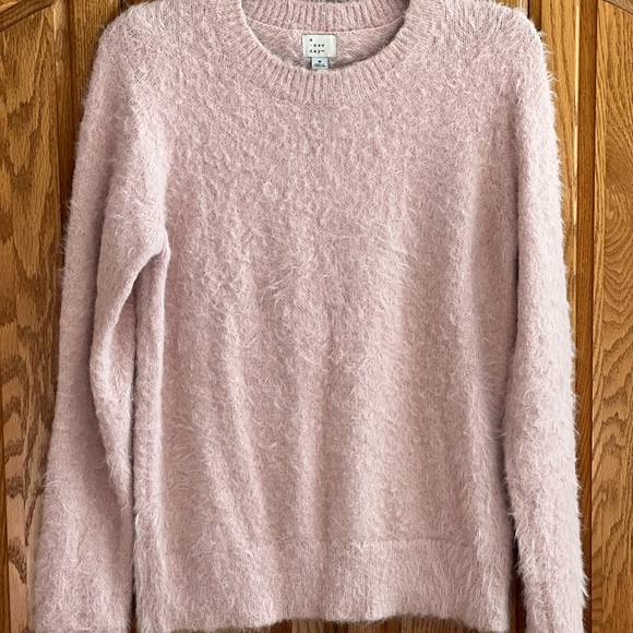 A New Day Fuzzy Light Pink Sweater - Picture 4 of 11